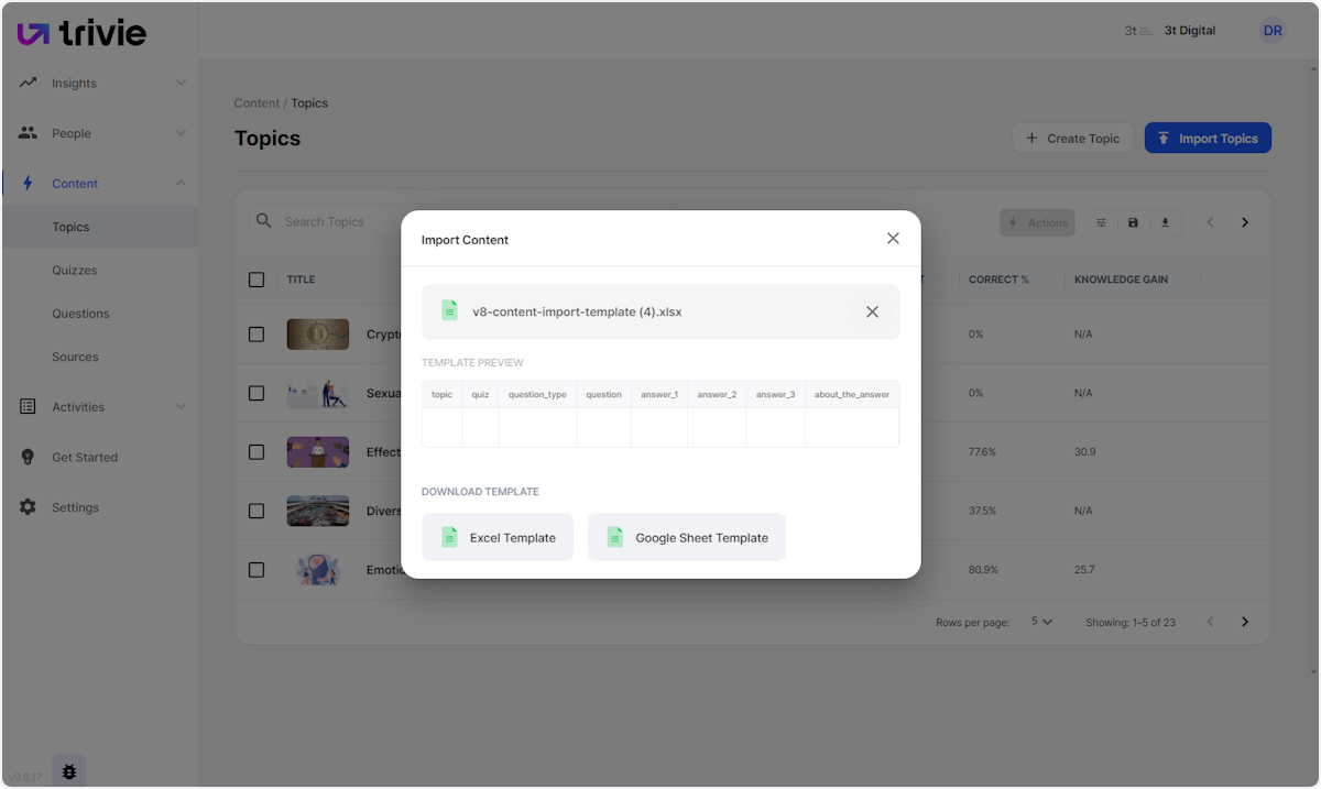 Select the file to upload