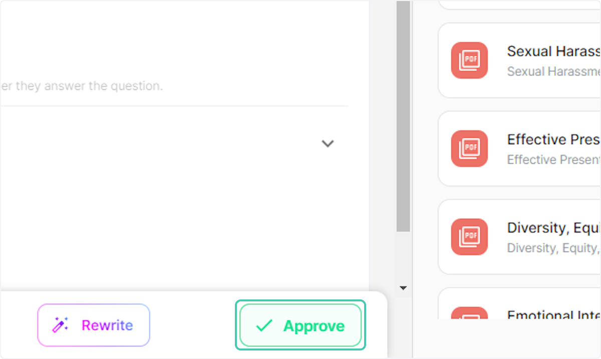 Click on Approve