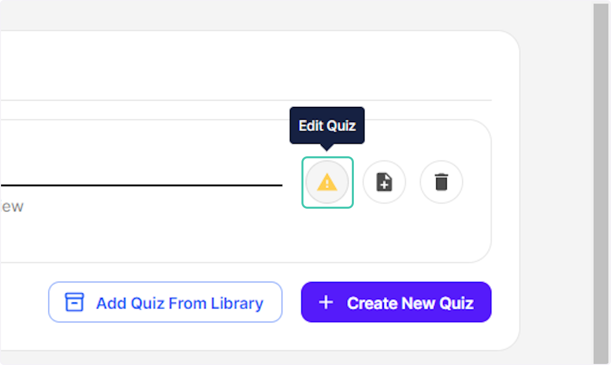 Click on Edit Quiz to view the questions and answers from the data on the import