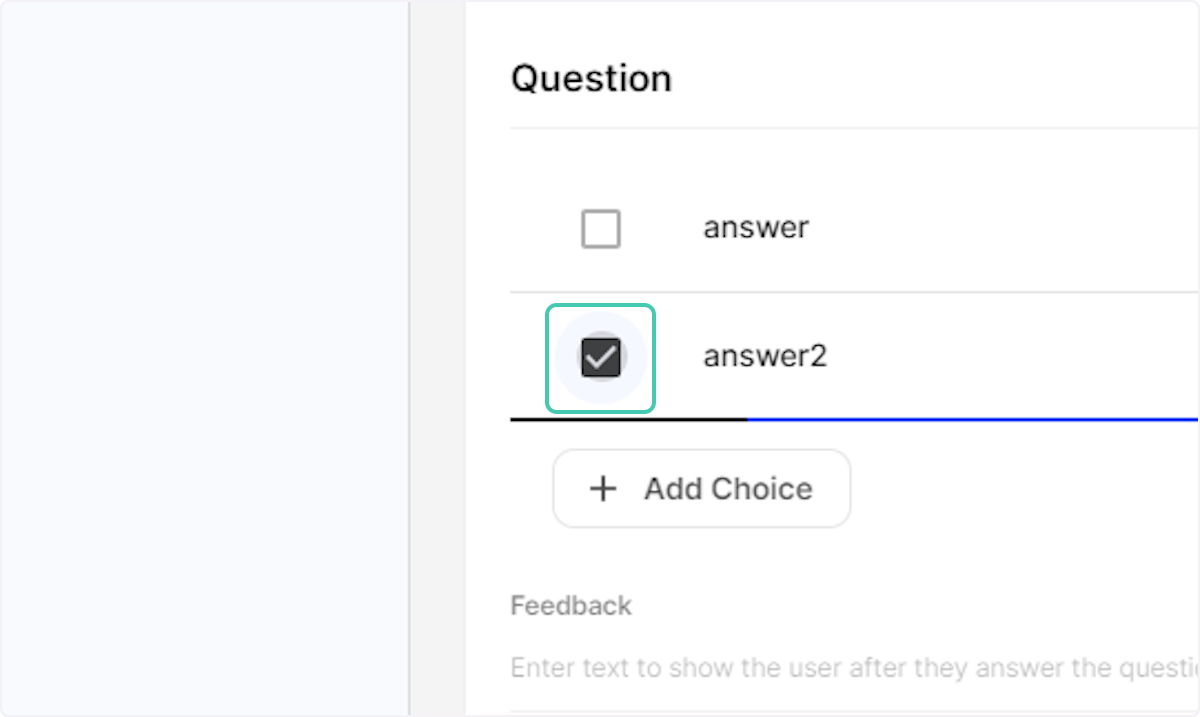 Check choice