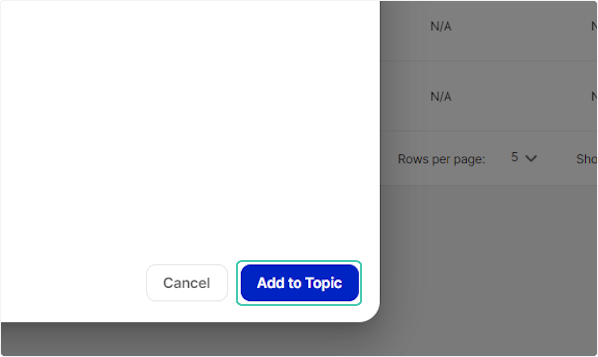 Click on Add to Topic