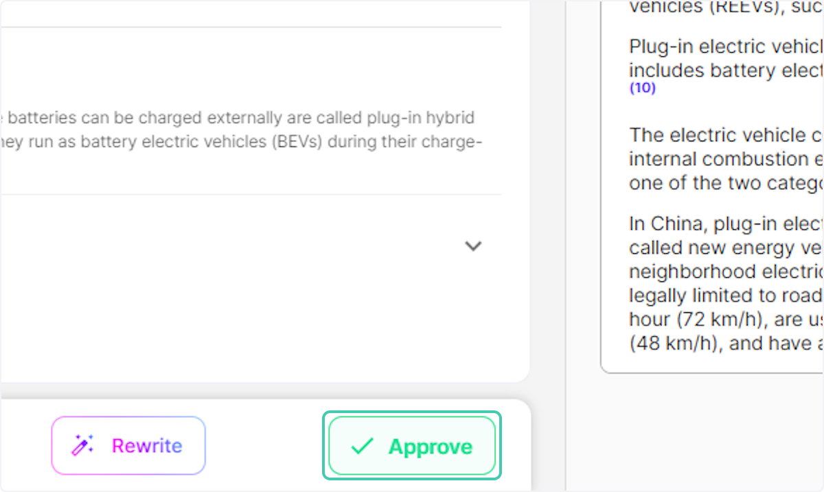 Click on Approve once reviewed