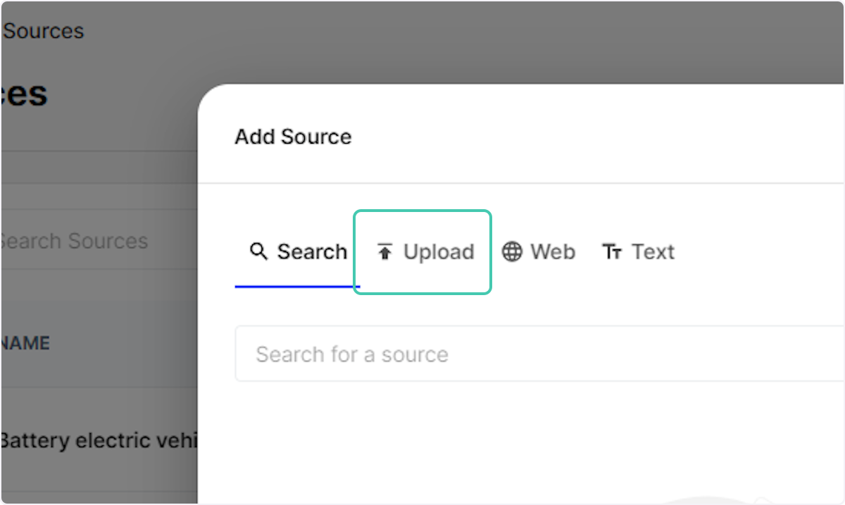 Click on Upload
