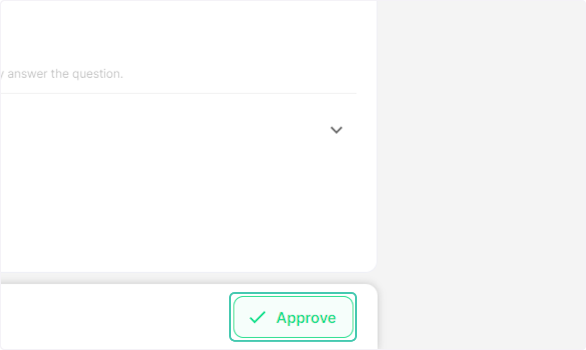 Click on Approve